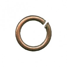 7mm (OD) 19ga Antique Copper Plated Round Jumprings