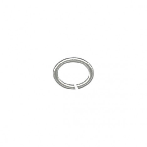 7x5mm Medium Oval Jumprings - Nickel Silver Plated - Pack of 50