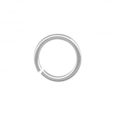 10mm OD (8mm ID) 16ga Silver Plated Round Jumprings