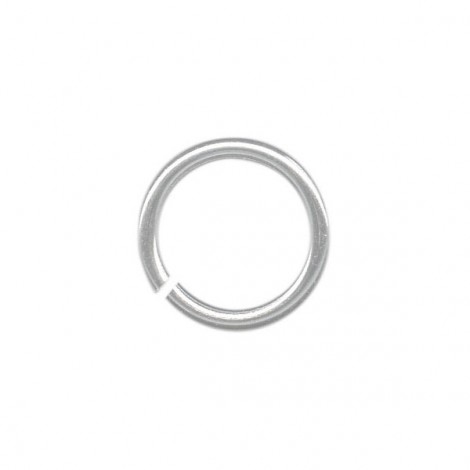 10mm OD (8mm ID) 16ga Silver Plated Round Jumprings