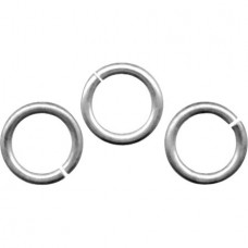 13.5mm 13ga Heavy-Duty Im Rhodium Silver Plated Jumprings - Pack of 10