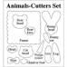 Makins Clay Cutter Set - Animals - Set of 12