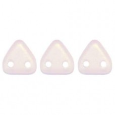 6mm CzechMates 2-Hole Triangles - Matte Iris Rosaline - Pack of 65 beads