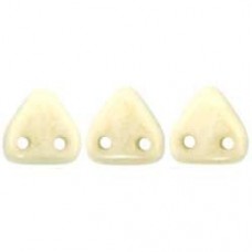 6mm CzechMates Triangles - Opaque Luster Champagne
