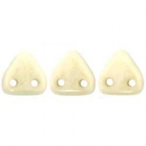 6mm CzechMates Triangles - Opaque Luster Champagne