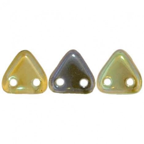 6mm Cz-Mates Triangles - Aquamarine Celsian - 96 beads