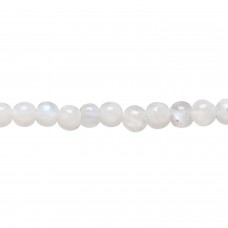 4.5-5mm Rainbow Moonstone Round Beads - strand