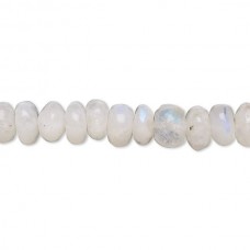 5-7mm Rainbow Moonstone Rondelle Beads - Strand