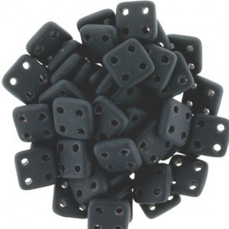 6mm CzechMates QuadraTiles - Matte Jet -10gm
