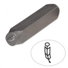 6x2mm  Vanadium Steel Punch - Feather