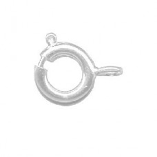 7mm Silver Plated Spring Clasps - Superior Quality