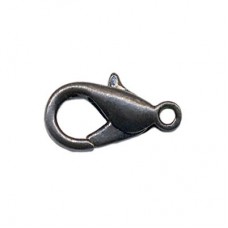 12mm Economy Lobster Clasp - Gunmetal - Pack of 6