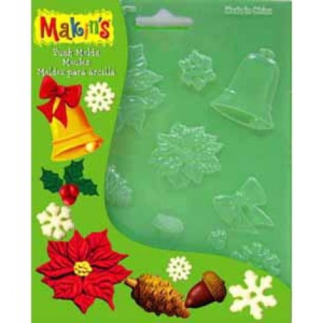 Makins Push Mould - Christmas Nature