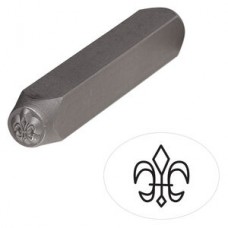 6x5mm Fleur De Lis Vanadium Steel Punch