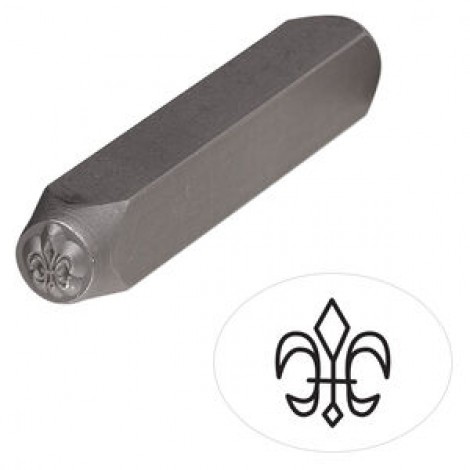 6x5mm Fleur De Lis Vanadium Steel Punch