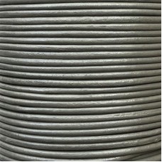 3mm Premium Indian Leather Round Cord - Sage Grey