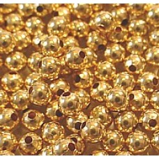 3mm 14K Gold-Filled Round Spacer Beads with 1.2mm hole