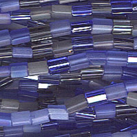 5x3.5mm Denim Megamix Rectangular Atlas Beads - 12gm (app 130 beads) 5x3.5mm Denim Megamix Rectangular Atlas Beads - 12gm (app 130 beads)