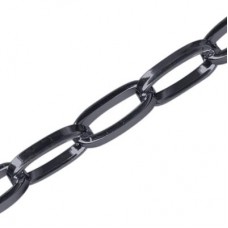 5.5x12mm Drawn Flat Cable Chain - Gunmetal Pl Steel