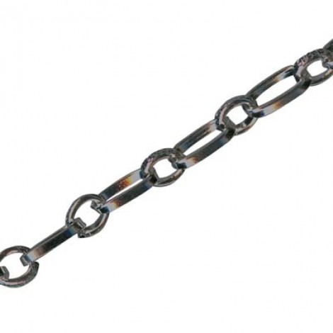 3.4x6.4mm Flattened L&S Cable Chain - Gunmetal Plated