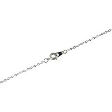 1.6mm 18in (45cm) Silver Plated Filed Fine Cable Necklaces