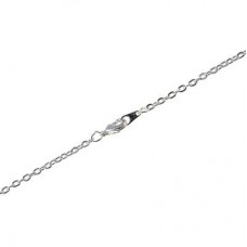18in (45.7cm) 1.8mm Silver Plated Steel Cable Necklace Chain