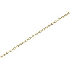 1.5mm 14Kt Gold-Filled Lightweight Flat Cable Chain