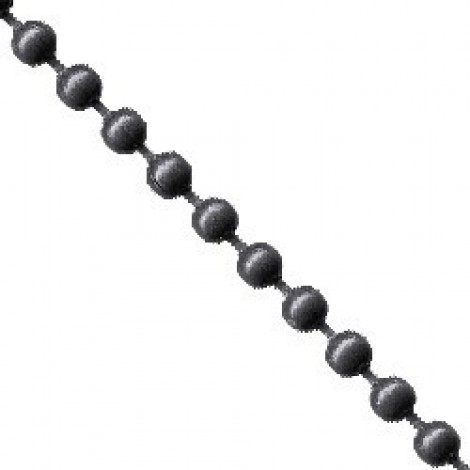 2.1mm Gunmetal Plated Steel Ball Chain - 30m