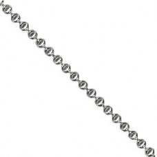2.1mm Steel Ball Chain - Silver (White) Plated