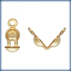 3.5mm 14K Gold-Filled Clamshell Bead-tip with 2 Rings