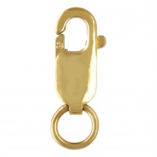 8x3mm 14K Gold-Filled Lobster Clasps with Closed Jumpring - Each