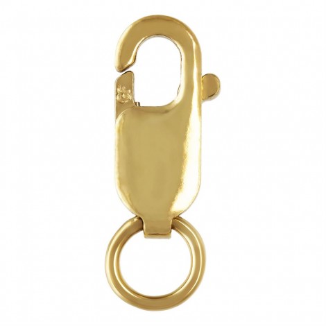 8x3mm 14K Gold-Filled Lobster Clasps with Closed Jumpring - Each 8x3mm 14K Gold-Filled Lobster Clasps with Closed Jumpring - Each