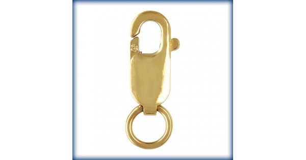 Jewelry Lobster Clasp 8x3mm 14 Karat Solid Yellow Gold