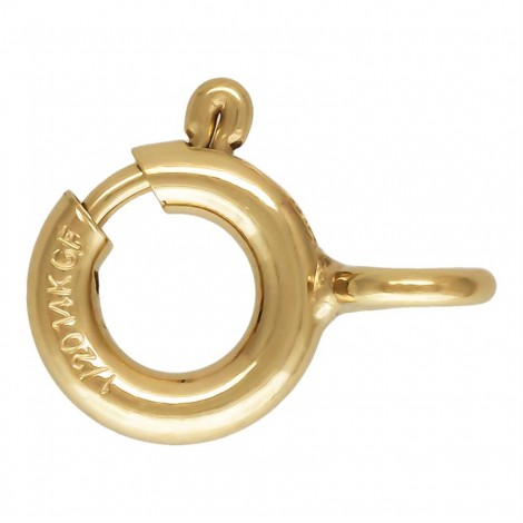 5.5mm 14K 1/20 Gold-Filled Closed Spring Clasps - Each 5.5mm 14K 1/20 Gold-Filled Closed Spring Clasps - Each
