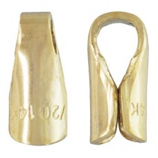 1.5mm ID 14Kt Gold Filled Cord End Caps - Pack of 2 (1pr)
