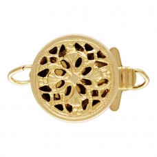 9mm 14K 1/20 Gold Filled Filigree Pearl Clasp - Each