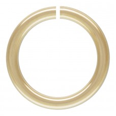 6mm 20.5ga (.76mm) Click & Lock 14K Gold Filled Round Jumprings - Pack of 2