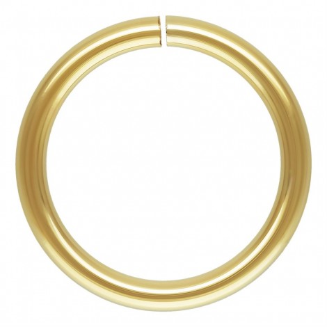 7mm OD 20.5ga (.76mm) Click & Lock 14K Gold Filled Jumprings - Pack of 2