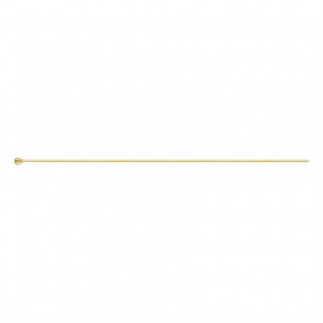 2" (50mm) 26ga 14K Gold Filled Headpins with 1.5mm Ball End - Pack of 2