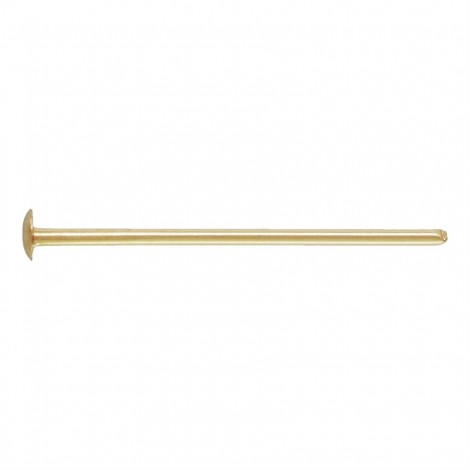 1/2" (12.7mm) 24ga 14K Gold Filled Headpins - Pack of 10