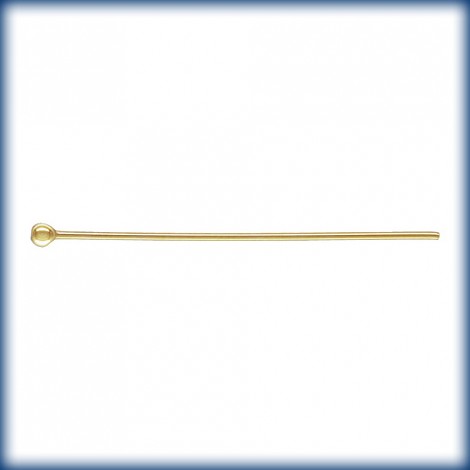 1" (25mm) 24ga 14K Gold Filled Headpins with 1.5mm Ball End