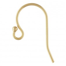 10.8x19.7mm 20.5ga 14K 1/20 Gold Filled Earwires with Ball End - Per Pair