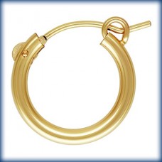 2.3x15mm 14kt Gold Filled Eurowire Hoop Earrings