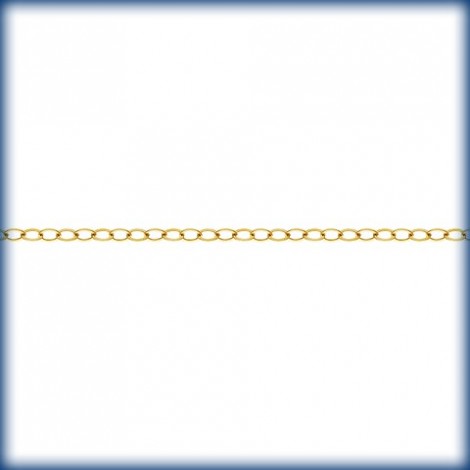 2.6x3.5mm 14kt Gold-Filled Flat Cable Chain