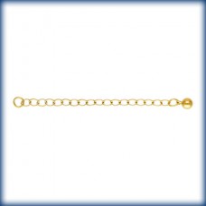 50mm (2") 14K Gold Filled Extension Chain with 4mm Bead