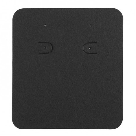 70x75mm Lge Matte Black Jewellery Cards - Pack of 10