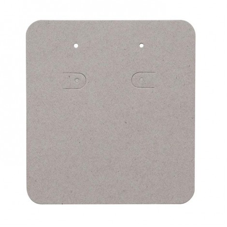 70x80mm Matte Concrete Grey Jewellery Earring Cards - Pack of 100