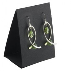 75x56mm Black Tent Paper Earring Cards