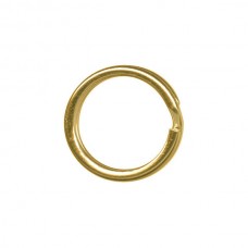 12mm Gold Plated Steel Split Rings