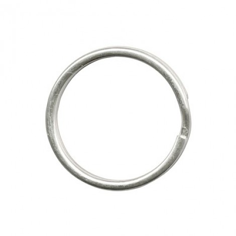 33mm (1.25") Silver (White) Plated Split Rings